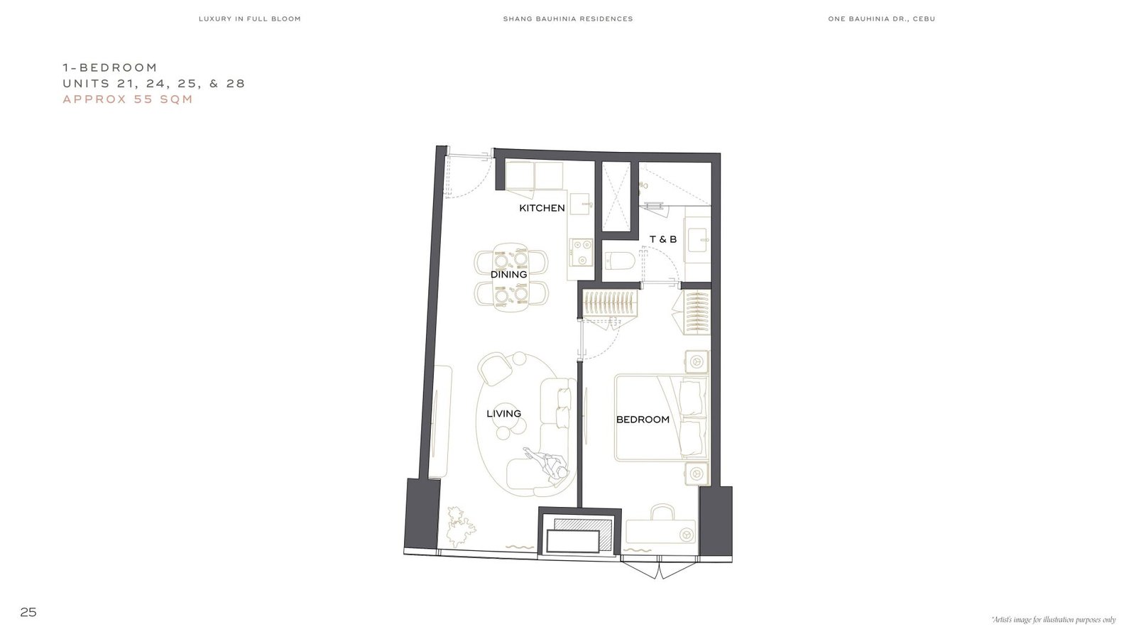 1Bedroom 55 sqm
